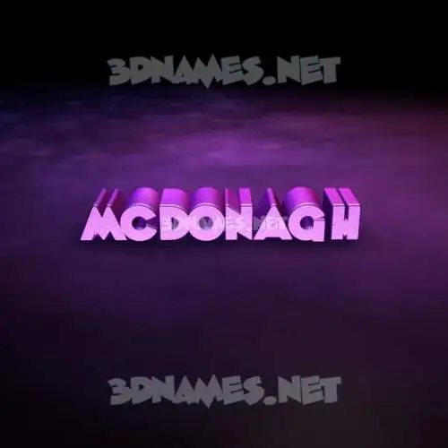 mcdonagh in Big Purple style - 3D name wallpaper mcdonagh in Big Purple style - 3D name wallpaper