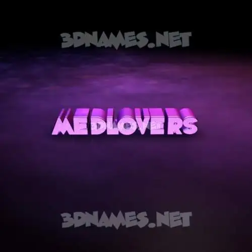 medlovers in Big Purple style - 3D name wallpaper medlovers in Big Purple style - 3D name wallpaper