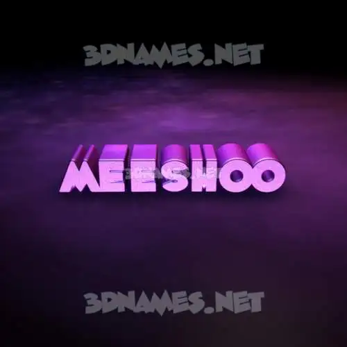 meeshoo in Big Purple style - 3D name wallpaper meeshoo in Big Purple style - 3D name wallpaper