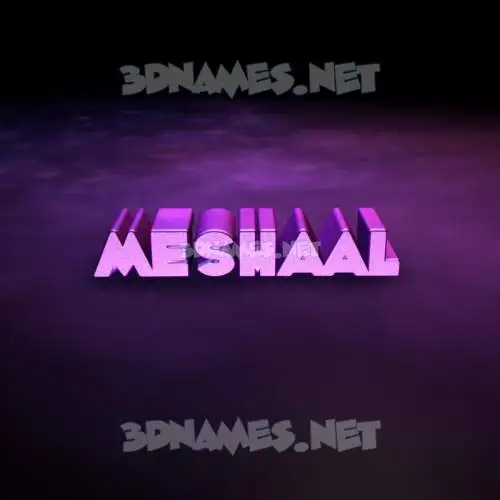 meshaal in Big Purple style - 3D name wallpaper meshaal in Big Purple style - 3D name wallpaper