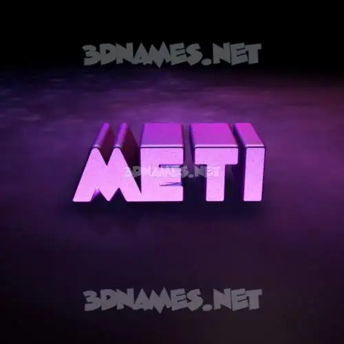 meti in Big Purple style - 3D name wallpaper meti in Big Purple style - 3D name wallpaper