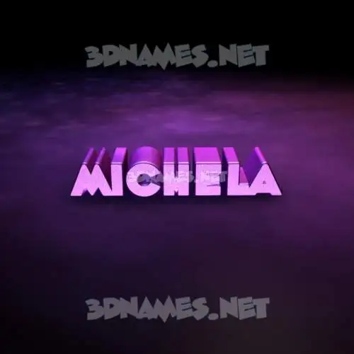 michela in Big Purple style - 3D name wallpaper michela in Big Purple style - 3D name wallpaper