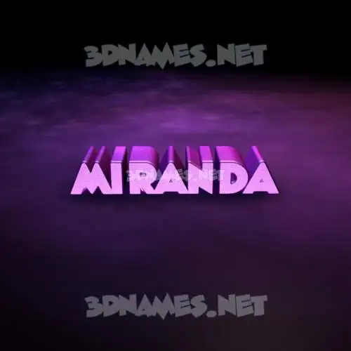 miranda in Big Purple style - 3D name wallpaper miranda in Big Purple style - 3D name wallpaper