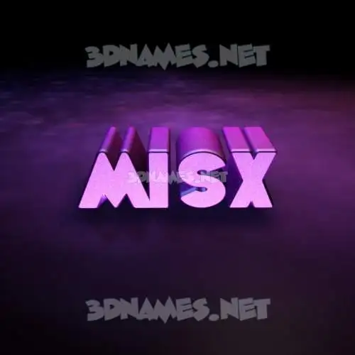 misx in Big Purple style - 3D name wallpaper misx in Big Purple style - 3D name wallpaper