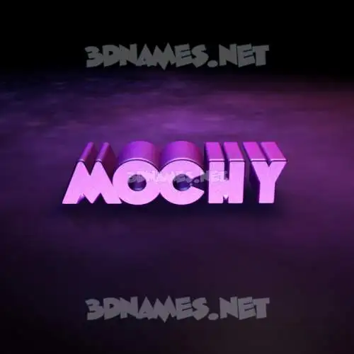 mochy in Big Purple style - 3D name wallpaper mochy in Big Purple style - 3D name wallpaper