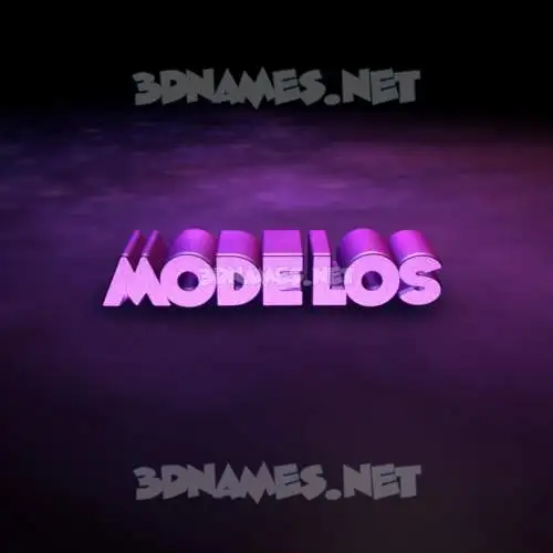 modelos in Big Purple style - 3D name wallpaper modelos in Big Purple style - 3D name wallpaper