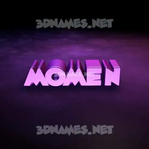 momen in Big Purple style - 3D name wallpaper momen in Big Purple style - 3D name wallpaper