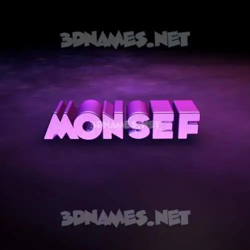 monsef in Big Purple style - 3D name wallpaper monsef in Big Purple style - 3D name wallpaper