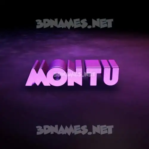 montu in Big Purple style - 3D name wallpaper montu in Big Purple style - 3D name wallpaper