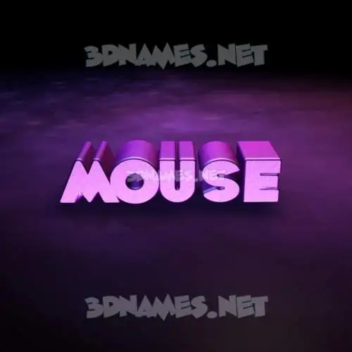 mouse in Big Purple style - 3D name wallpaper mouse in Big Purple style - 3D name wallpaper