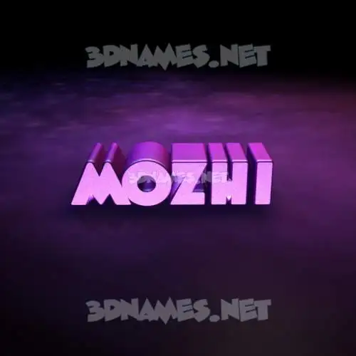 mozhi in Big Purple style - 3D name wallpaper
