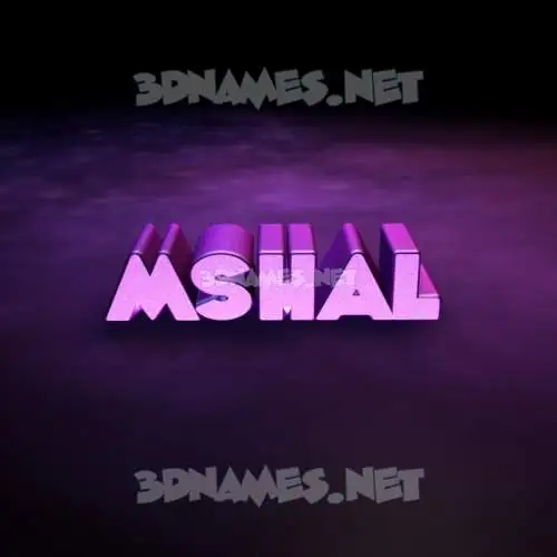 mshal in Big Purple style - 3D name wallpaper mshal in Big Purple style - 3D name wallpaper