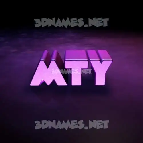 mty in Big Purple style - 3D name wallpaper mty in Big Purple style - 3D name wallpaper