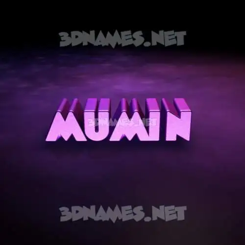 mumin in Big Purple style - 3D name wallpaper mumin in Big Purple style - 3D name wallpaper
