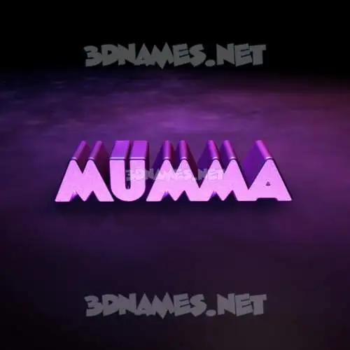 mumma in Big Purple style - 3D name wallpaper mumma in Big Purple style - 3D name wallpaper