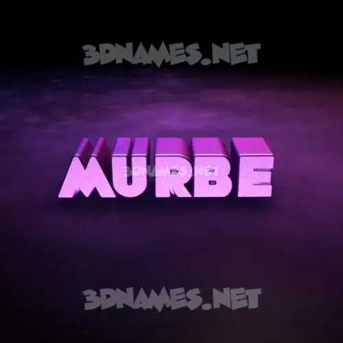 murbe in Big Purple style - 3D name wallpaper