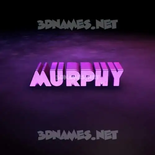 murphy in Big Purple style - 3D name wallpaper