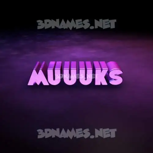 muuuks in Big Purple style - 3D name wallpaper muuuks in Big Purple style - 3D name wallpaper
