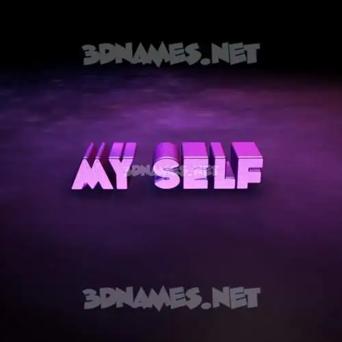my self in Big Purple style - 3D name wallpaper my self in Big Purple style - 3D name wallpaper