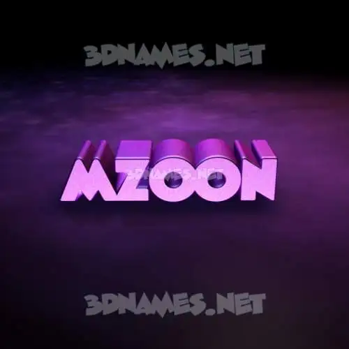 mzoon in Big Purple style - 3D name wallpaper mzoon in Big Purple style - 3D name wallpaper