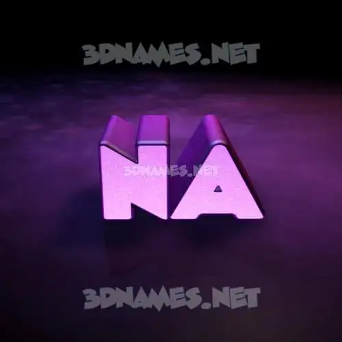 na in Big Purple style - 3D name wallpaper na in Big Purple style - 3D name wallpaper