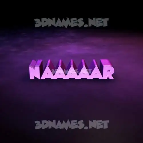 naaaaar in Big Purple style - 3D name wallpaper naaaaar in Big Purple style - 3D name wallpaper