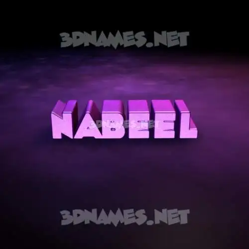 nabeel in Big Purple style - 3D name wallpaper nabeel in Big Purple style - 3D name wallpaper