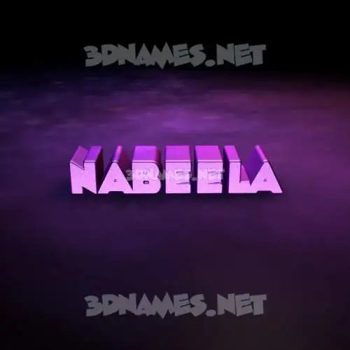 nabeela in Big Purple style - 3D name wallpaper nabeela in Big Purple style - 3D name wallpaper