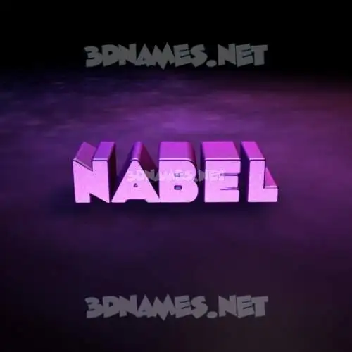 nabel in Big Purple style - 3D name wallpaper nabel in Big Purple style - 3D name wallpaper