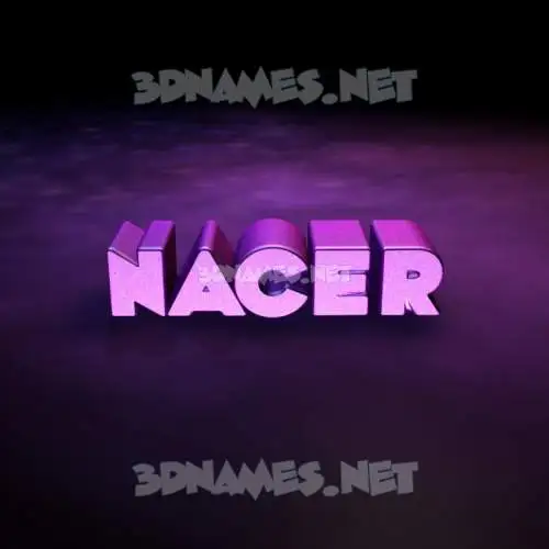 nacer in Big Purple style - 3D name wallpaper nacer in Big Purple style - 3D name wallpaper
