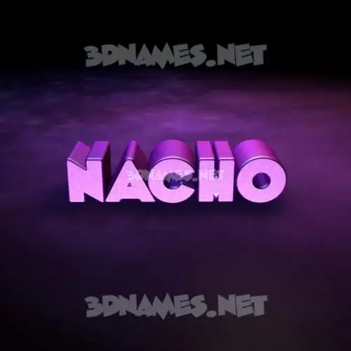 nacho in Big Purple style - 3D name wallpaper nacho in Big Purple style - 3D name wallpaper