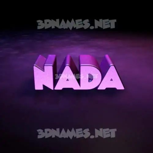 nada in Big Purple style - 3D name wallpaper nada in Big Purple style - 3D name wallpaper