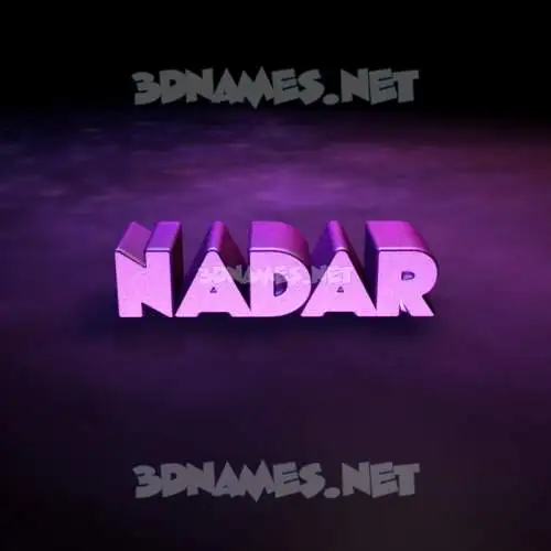 nadar in Big Purple style - 3D name wallpaper nadar in Big Purple style - 3D name wallpaper