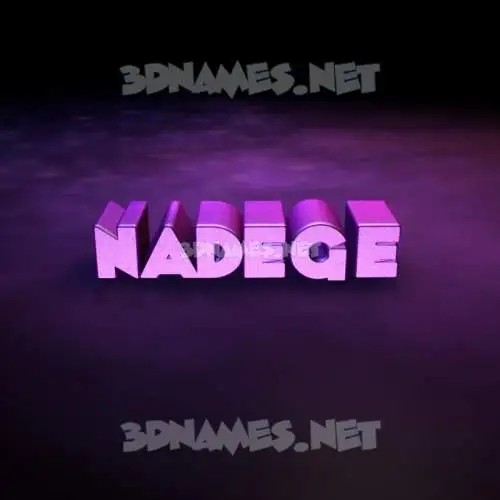 nadege in Big Purple style - 3D name wallpaper nadege in Big Purple style - 3D name wallpaper