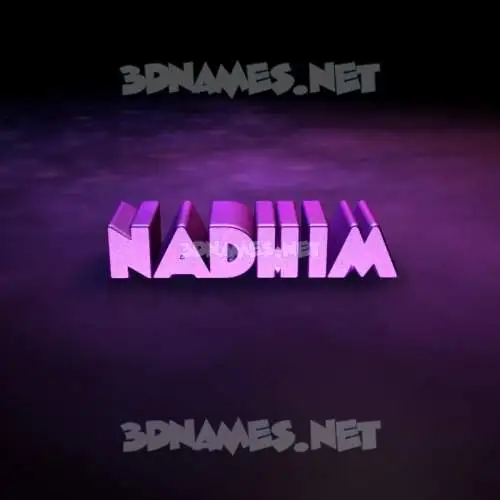 nadhim in Big Purple style - 3D name wallpaper nadhim in Big Purple style - 3D name wallpaper