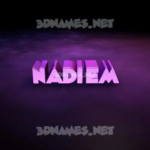 nadiem in Big Purple style - 3D name wallpaper nadiem in Big Purple style - 3D name wallpaper