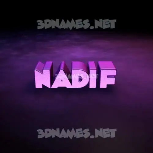 nadif in Big Purple style - 3D name wallpaper nadif in Big Purple style - 3D name wallpaper