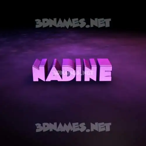 nadine in Big Purple style - 3D name wallpaper nadine in Big Purple style - 3D name wallpaper