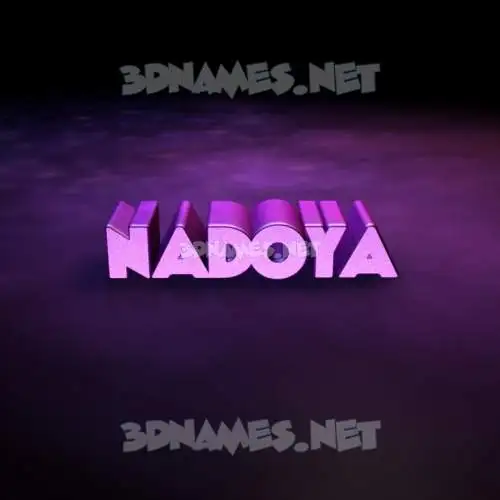 nadoya in Big Purple style - 3D name wallpaper nadoya in Big Purple style - 3D name wallpaper