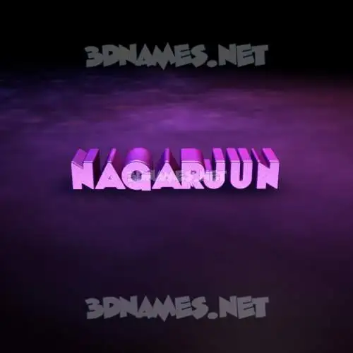 nagarjun in Big Purple style - 3D name wallpaper