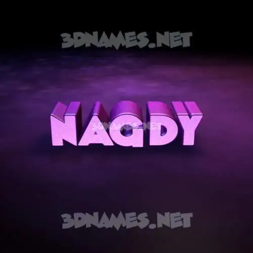 nagdy in Big Purple style - 3D name wallpaper