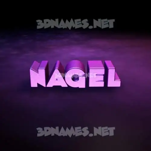 nagel in Big Purple style - 3D name wallpaper nagel in Big Purple style - 3D name wallpaper