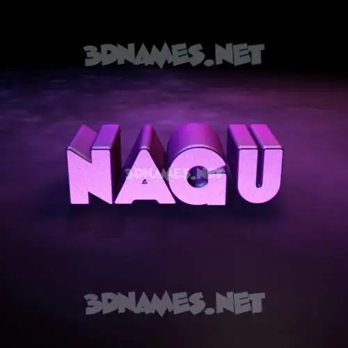 nagu in Big Purple style - 3D name wallpaper nagu in Big Purple style - 3D name wallpaper