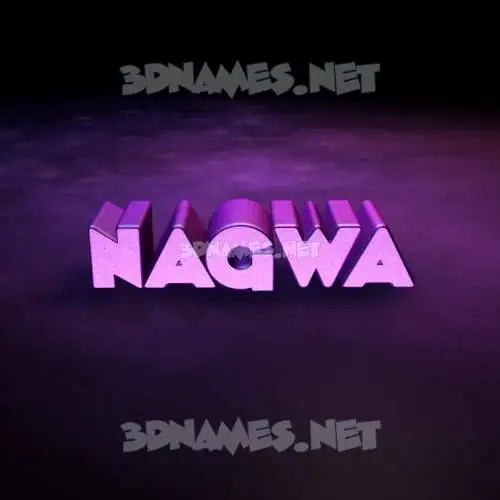 nagwa in Big Purple style - 3D name wallpaper