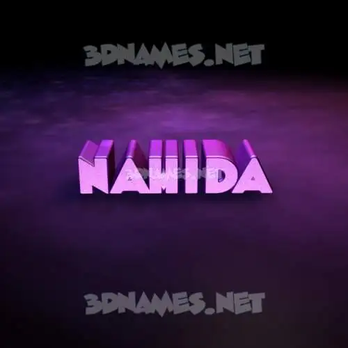 nahida in Big Purple style - 3D name wallpaper