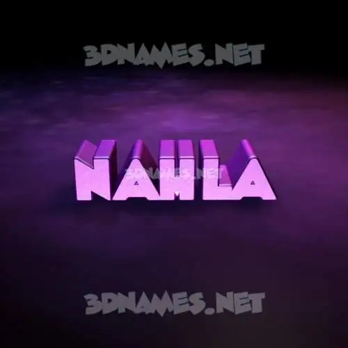 nahla in Big Purple style - 3D name wallpaper nahla in Big Purple style - 3D name wallpaper