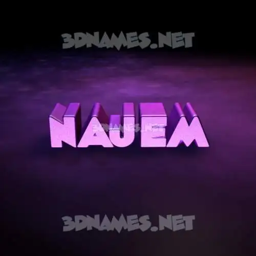najem in Big Purple style - 3D name wallpaper