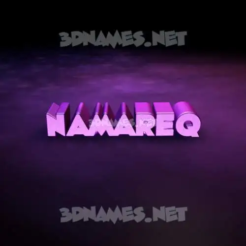 namareq in Big Purple style - 3D name wallpaper namareq in Big Purple style - 3D name wallpaper