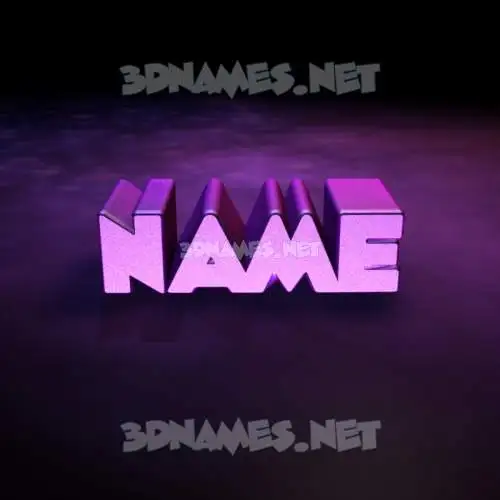 name in Big Purple style - 3D name wallpaper