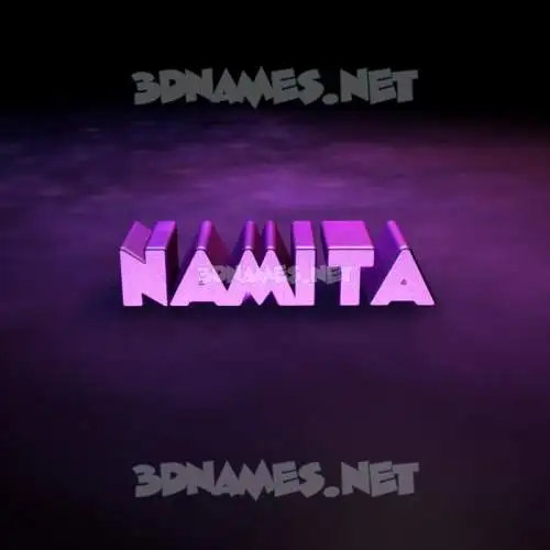 namita in Big Purple style - 3D name wallpaper